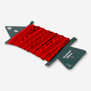 Red ribbon with frill edges - 3 m