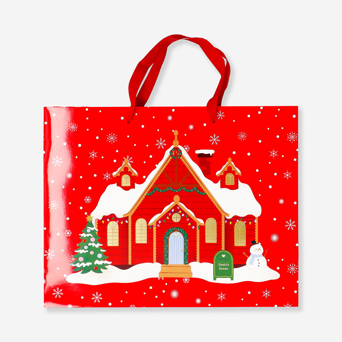 Gift bag - Christmas decorated house