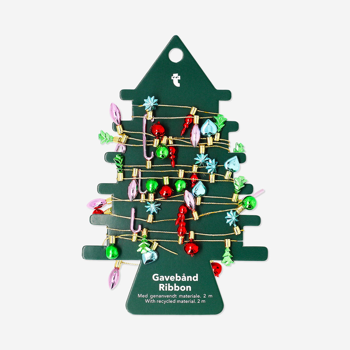 Bauble and ornaments garland ribbon - 2 m