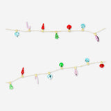 Bauble and ornaments garland ribbon - 2 m