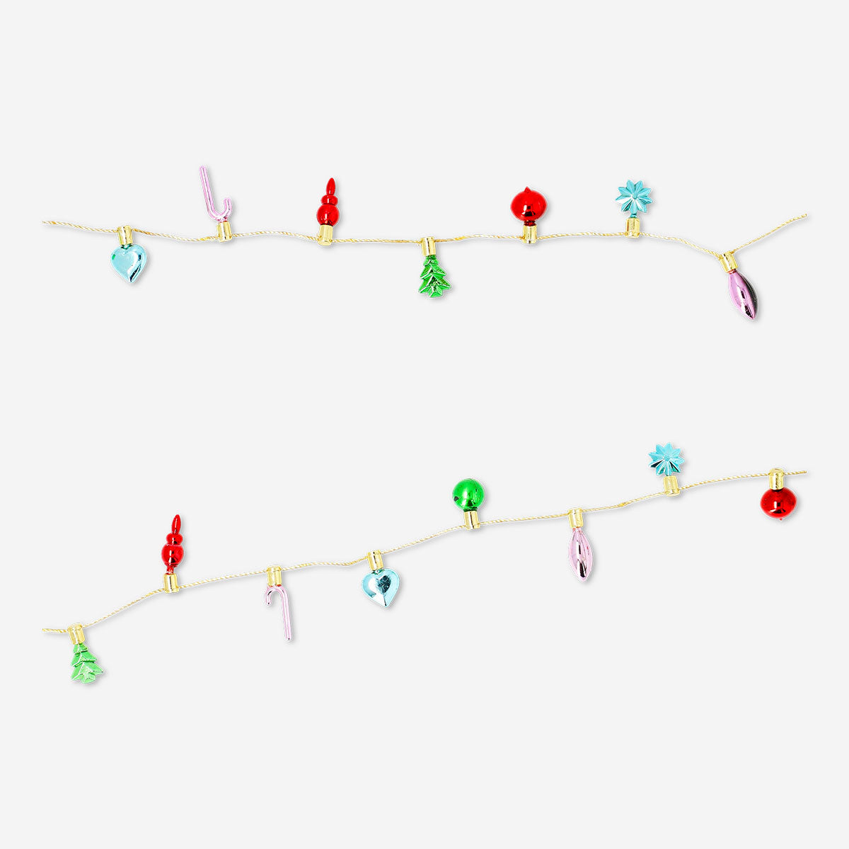 Bauble and ornaments garland ribbon - 2 m