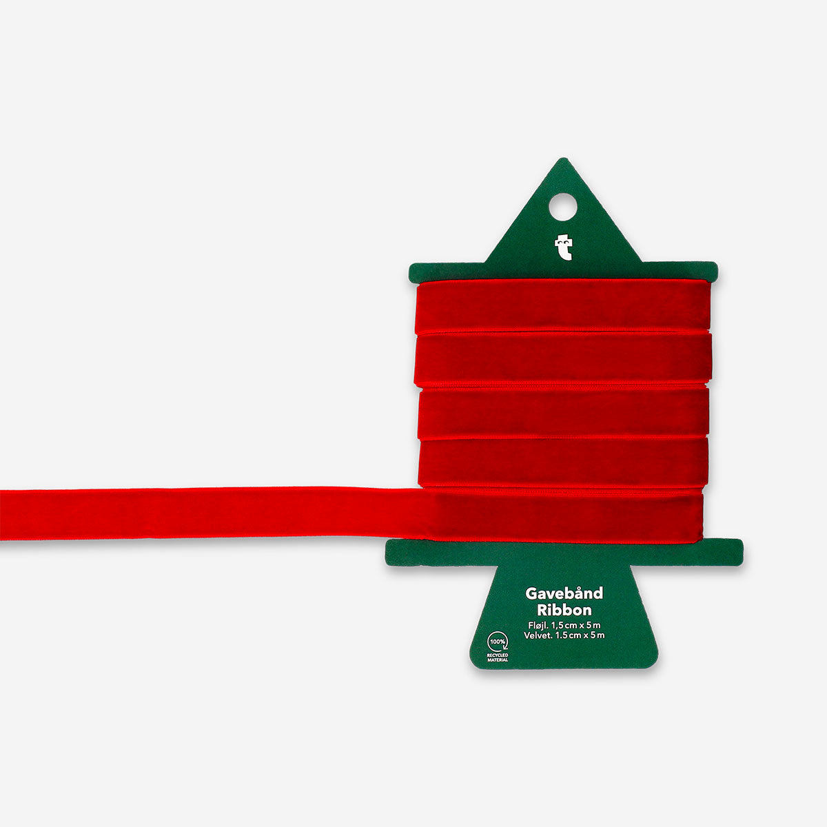 Red velvet ribbon - 5 m