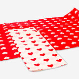 Tissue paper with hearts - 70x50 cm