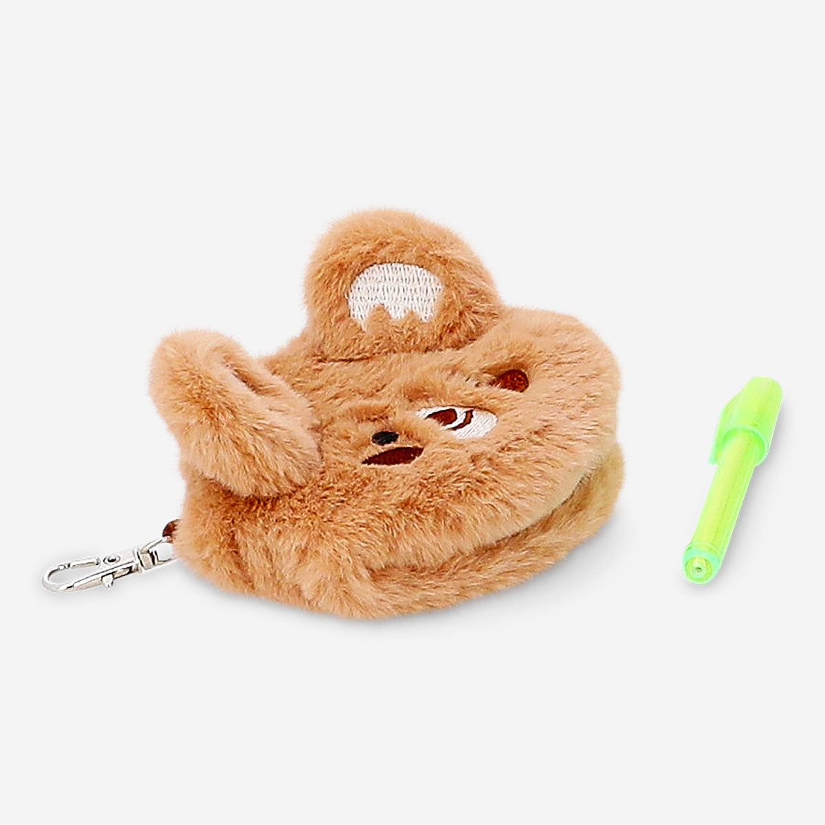 Ayı Şeklinde Peluş Anahtarlıklı Mini Defter