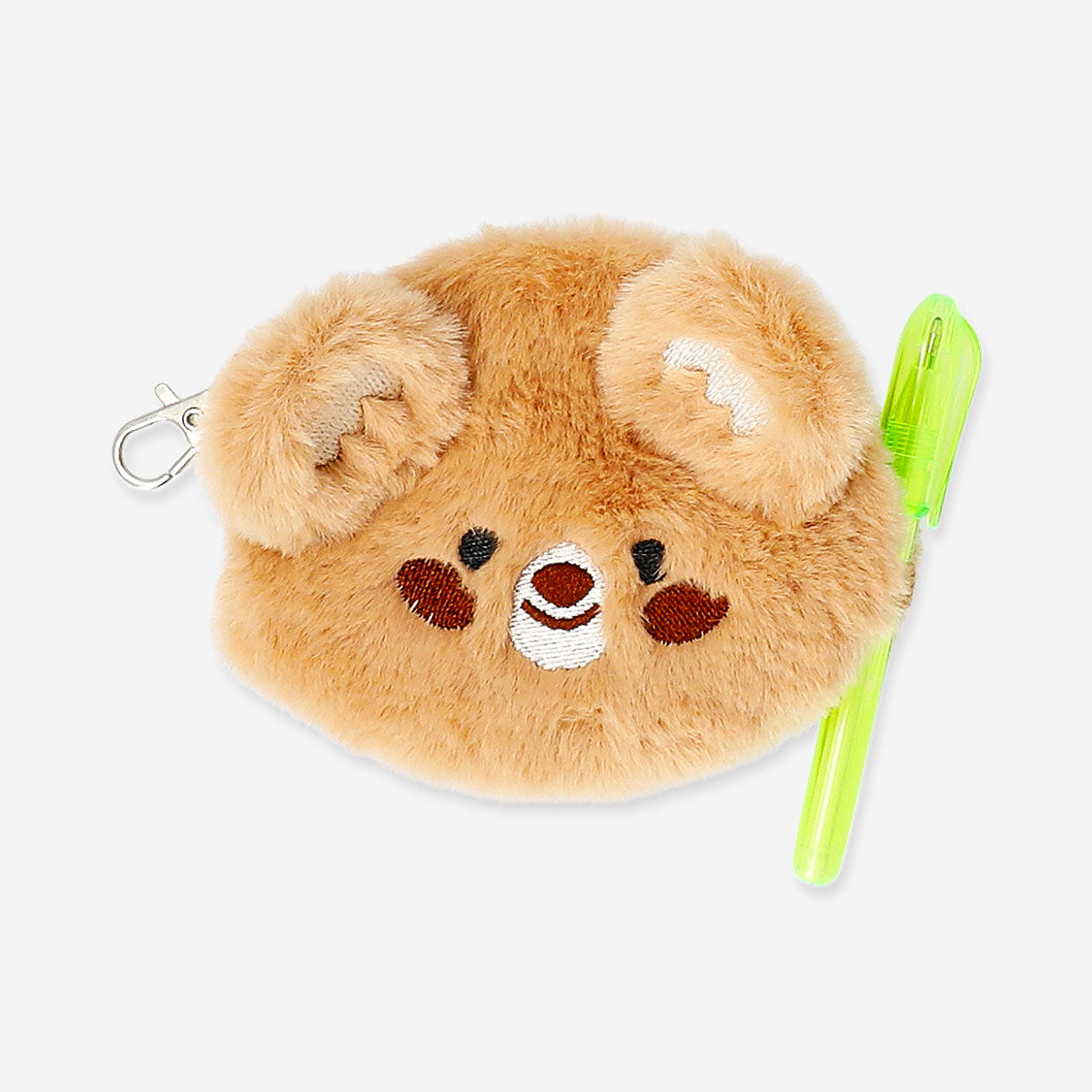 Ayı Şeklinde Peluş Anahtarlıklı Mini Defter