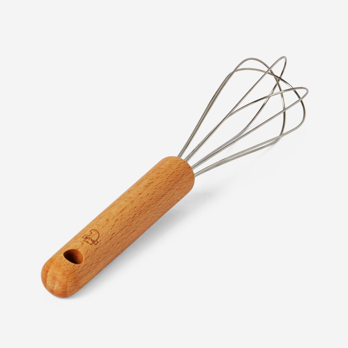 WHISK 20CM WOOD AND STAINLESS STEEL