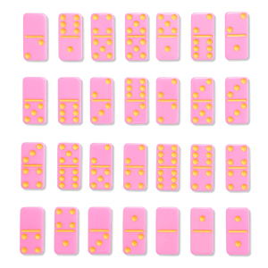 Kutulu Pembe Domino Seti