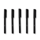 DRAWING PENS BLACK 5PCS