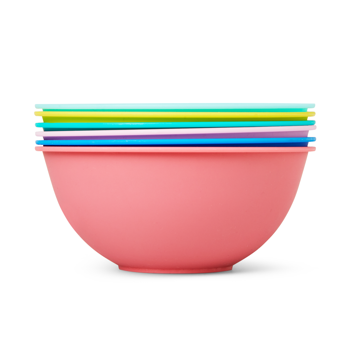 BOWL PP SOLID COLORS 6 PCS