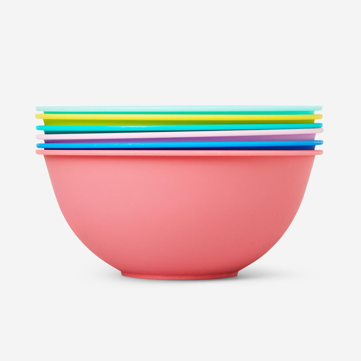 BOWL PP SOLID COLORS 6 PCS