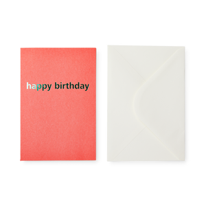 Pembe Happy Birthday Kart