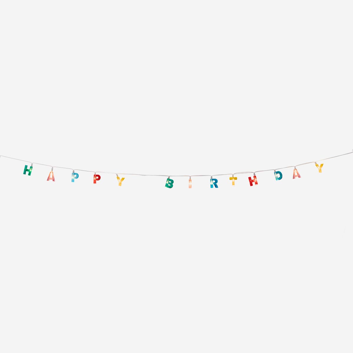 "Happy Birthday" Yazılı Işıklı Asma Süs