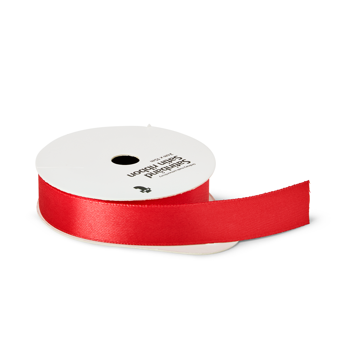 RIBBON SATIN 2CMX15M RED