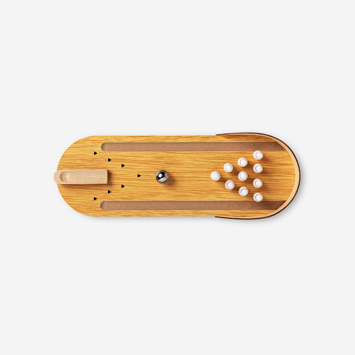 GAME BOWLING LANE MINI WOODEN