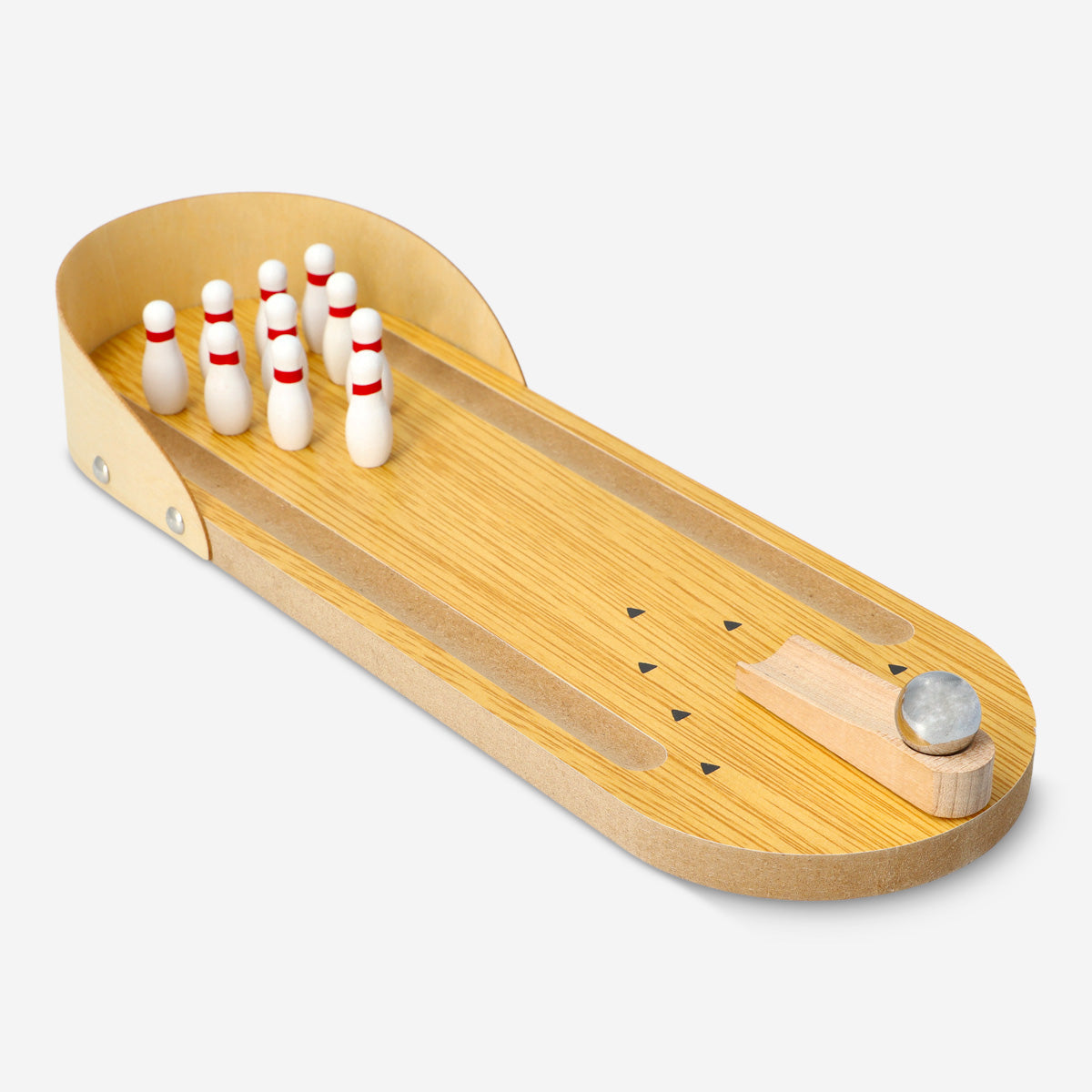 GAME BOWLING LANE MINI WOODEN