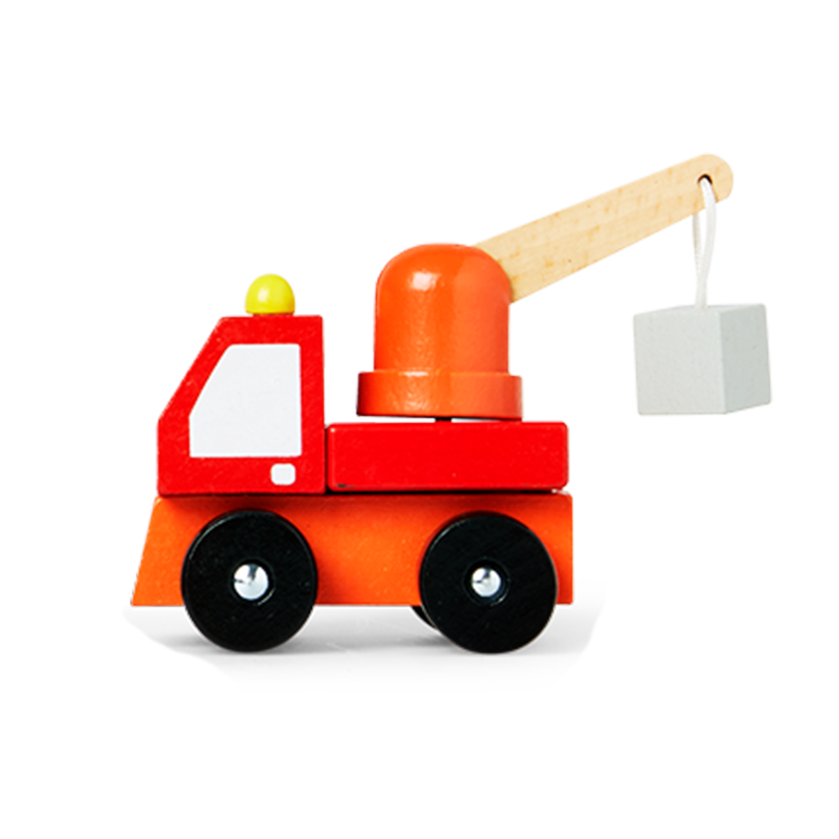 CAR TRUCK WOODEN CRANE TRUCK