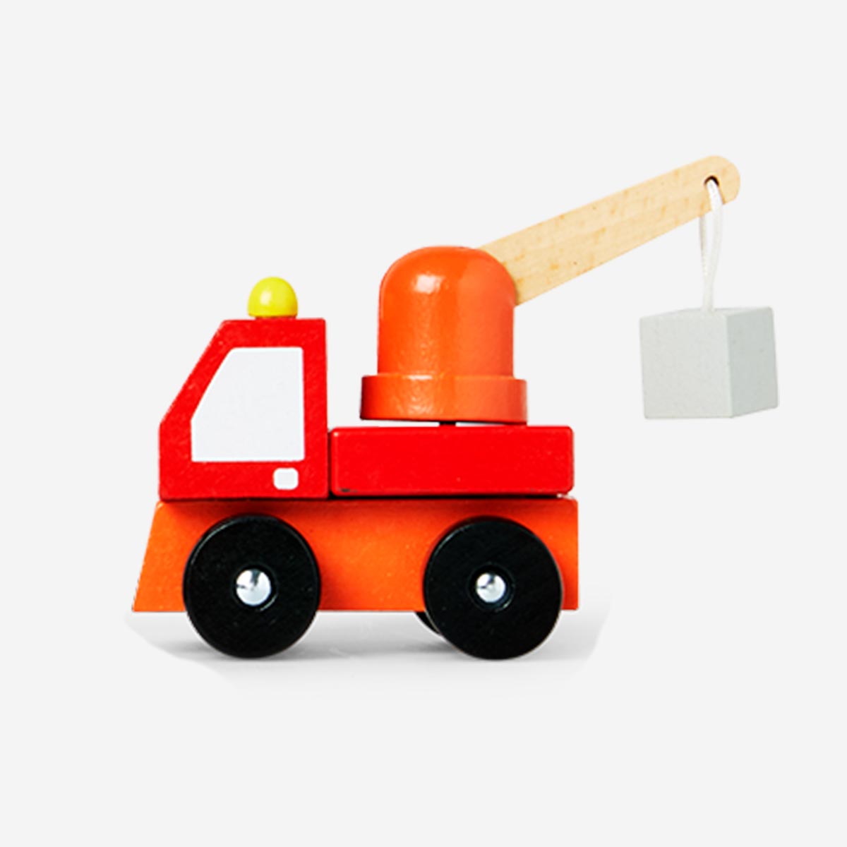 CAR TRUCK WOODEN CRANE TRUCK