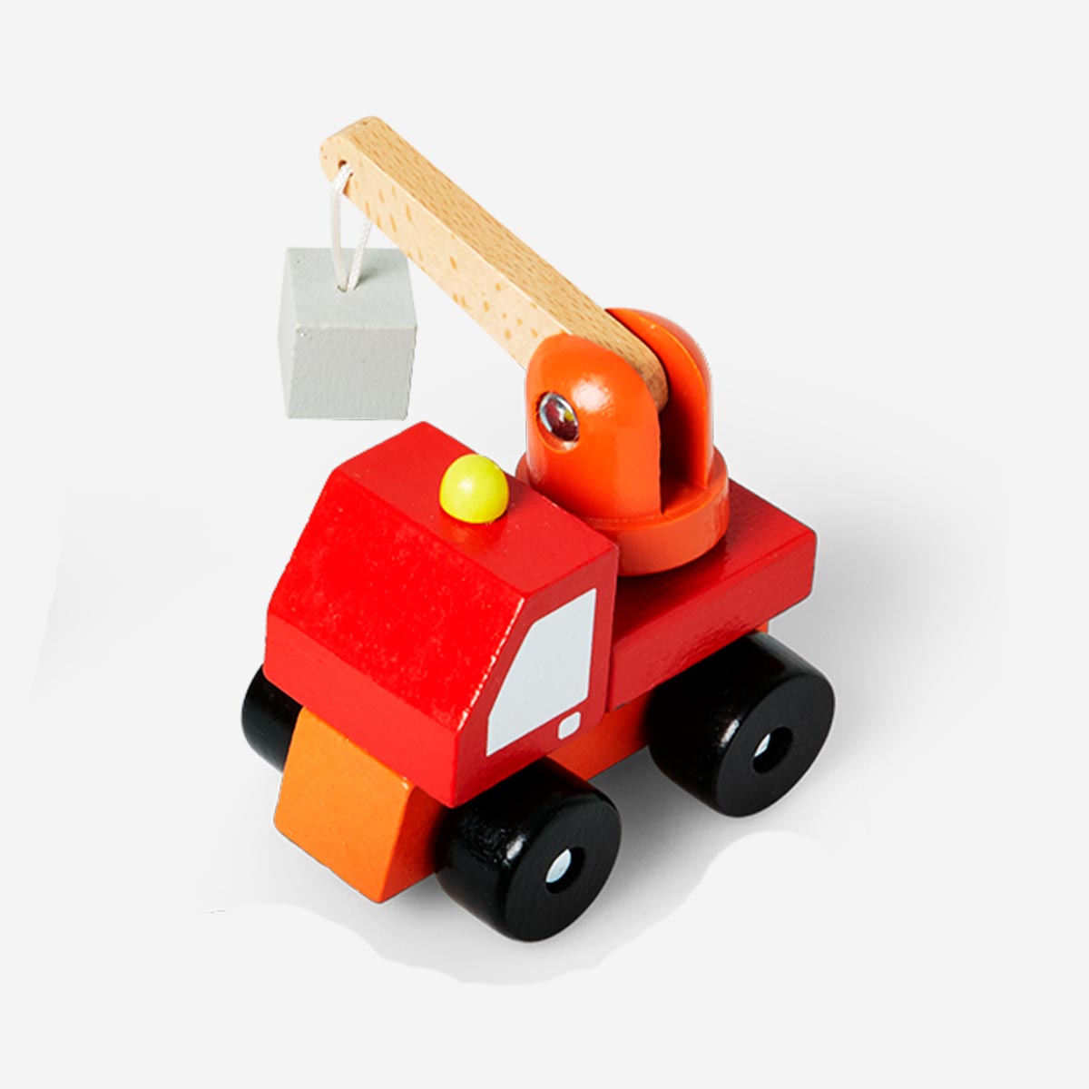 CAR TRUCK WOODEN CRANE TRUCK