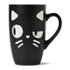 Kedi Desenli Siyah Kupa