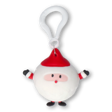 Kırmızı Beyaz Noel Babalı Yumuşak Anahtarlık