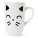 Kedi Desenli Beyaz Kupa