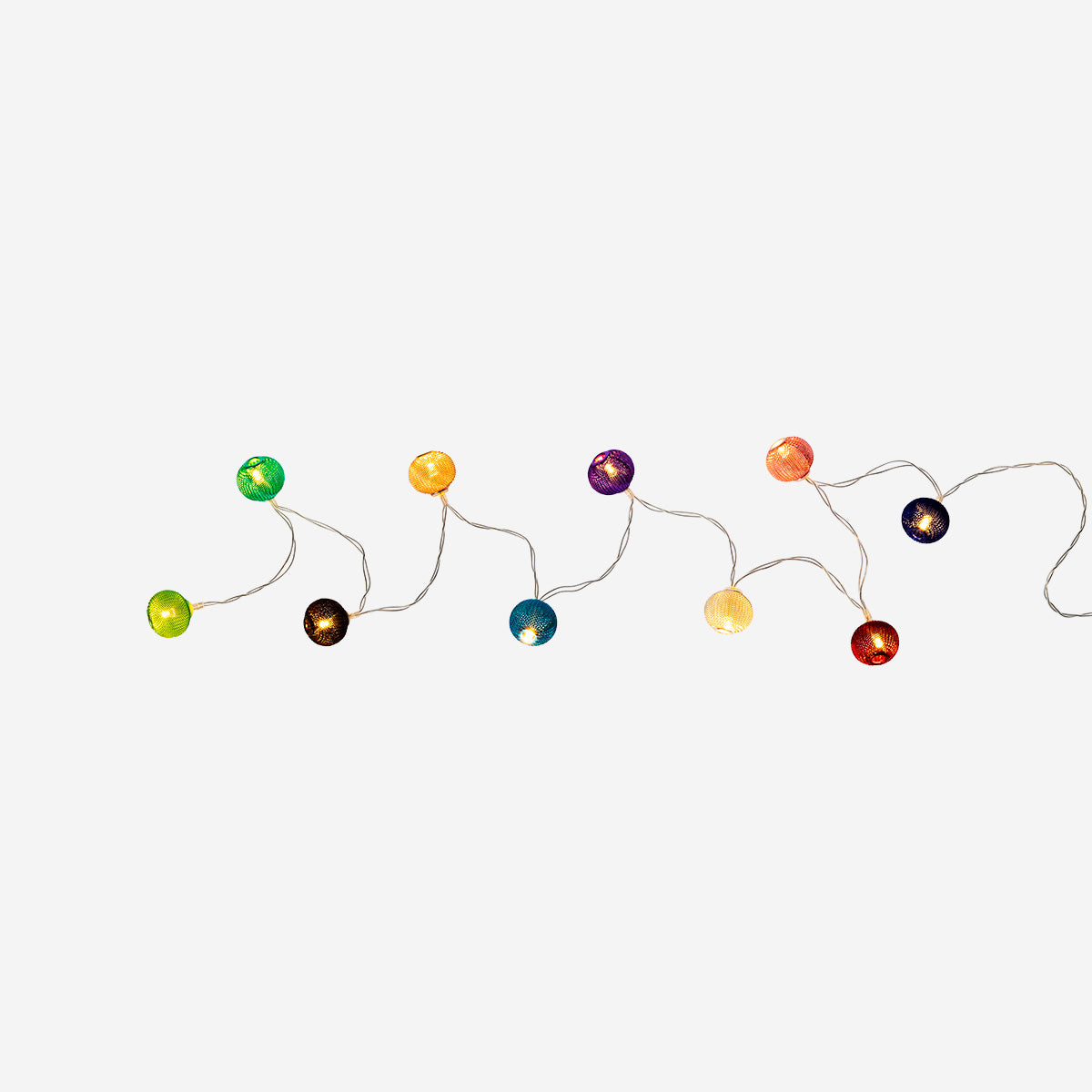 LIGHT CHAIN 10 METAL SHADES BALLS