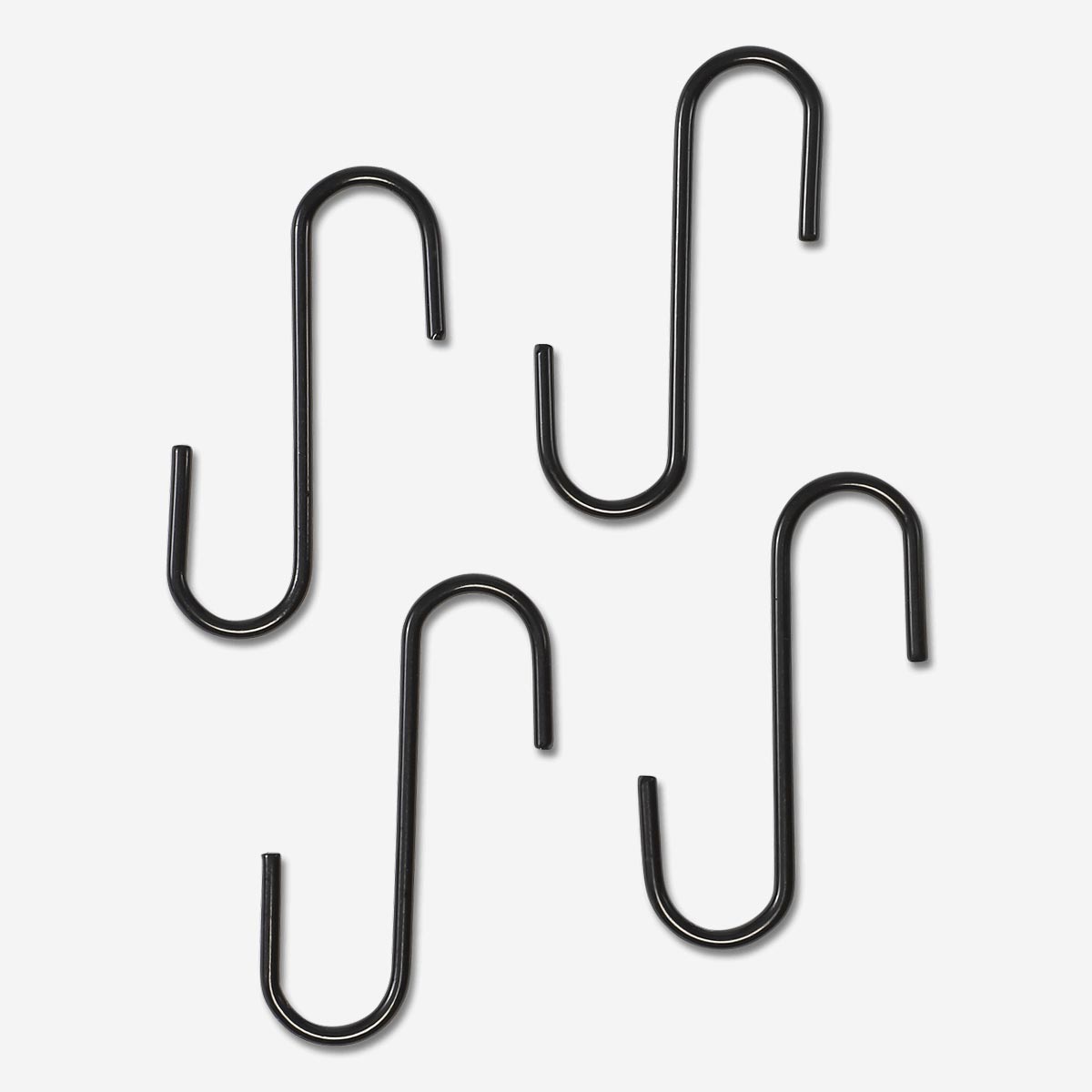 S-HOOK METAL 4 PCS BLACK