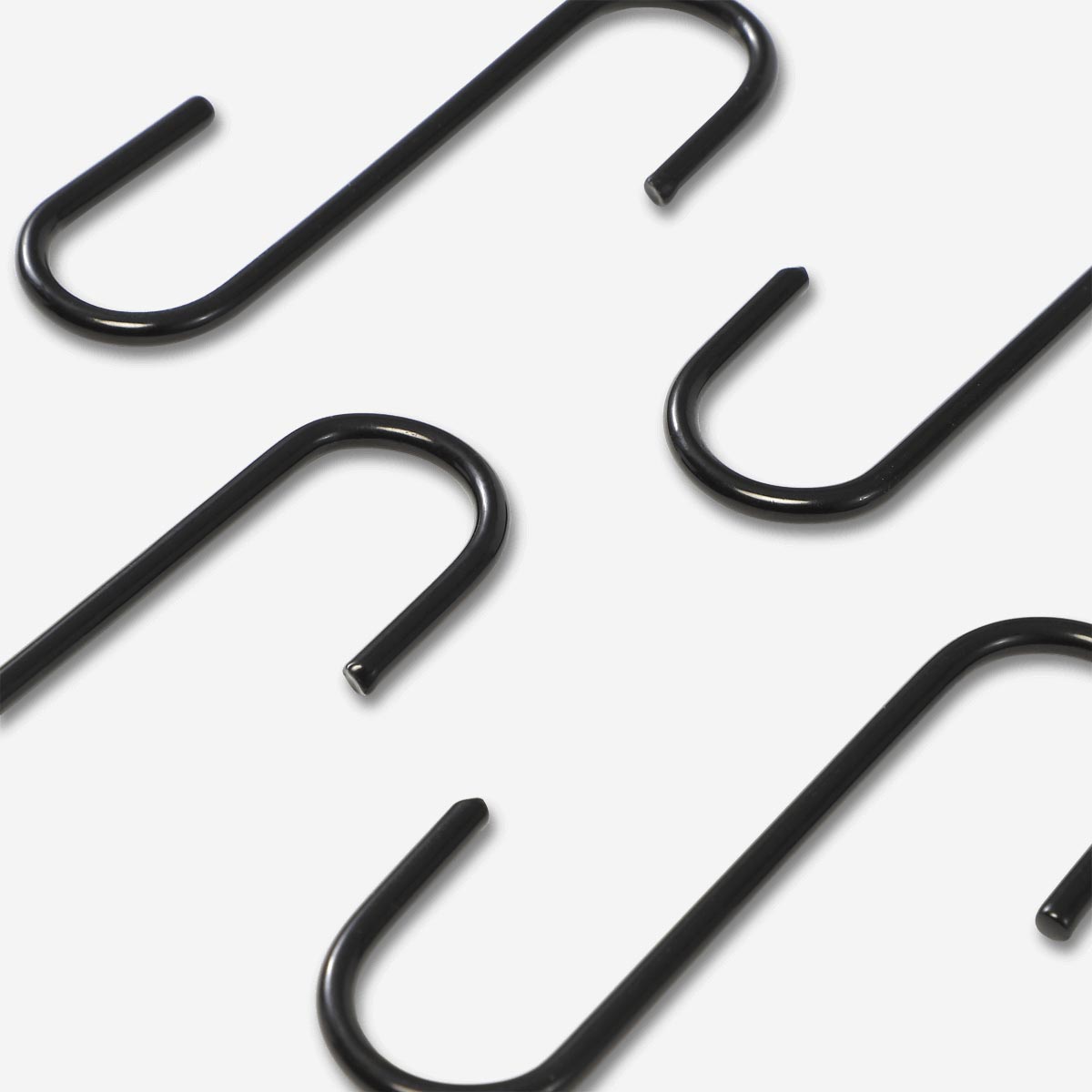S-HOOK METAL 4 PCS BLACK
