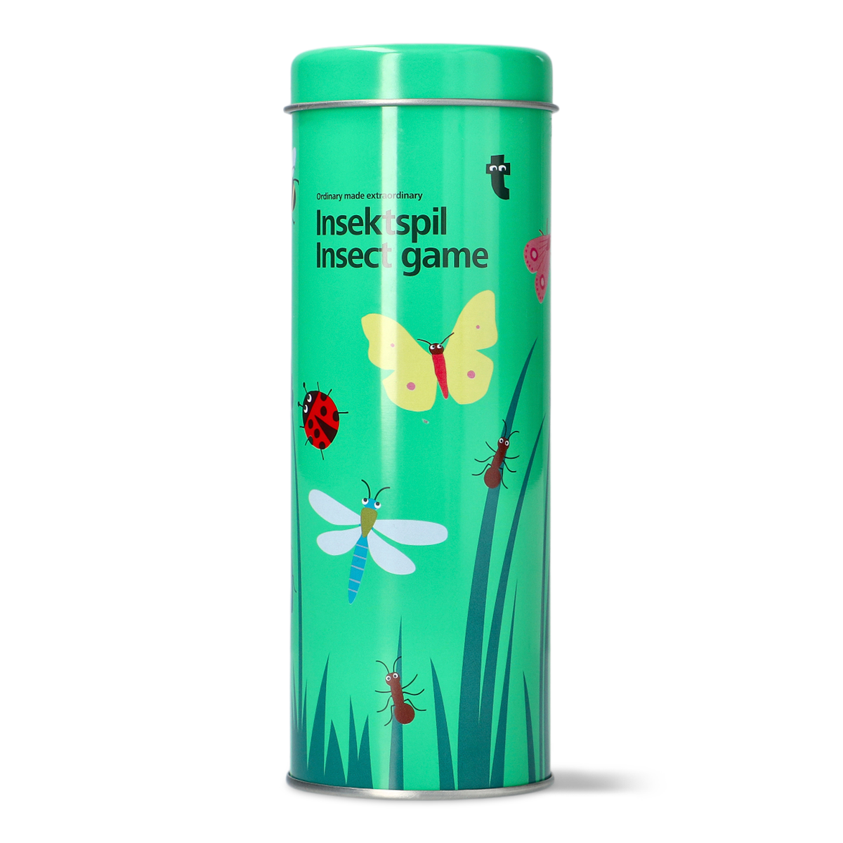 GAME CATCHING INSECTS IN WOOD IN TIN CAN