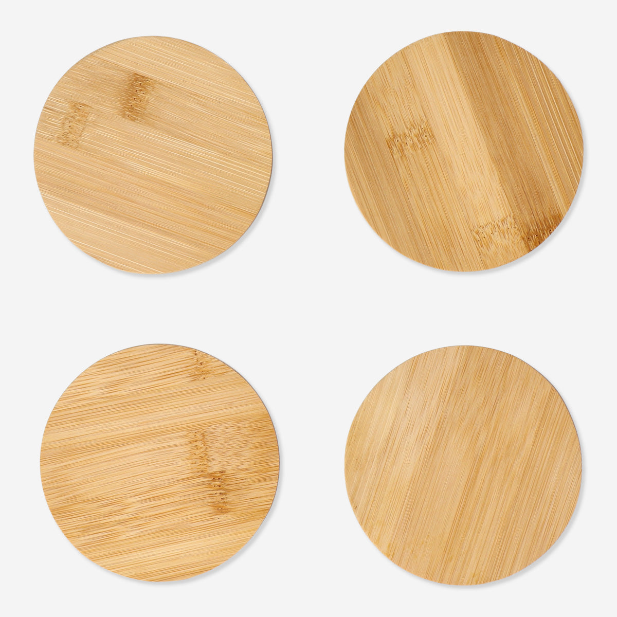 COASTER BAMBOO ROUND DIA 10 CM 4 PCS | Flying Tiger Türkiye