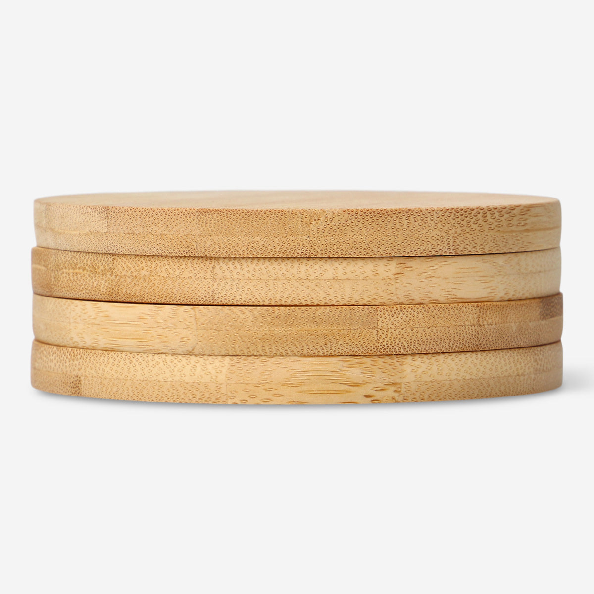 COASTER BAMBOO ROUND DIA 10 CM 4 PCS | Flying Tiger Türkiye