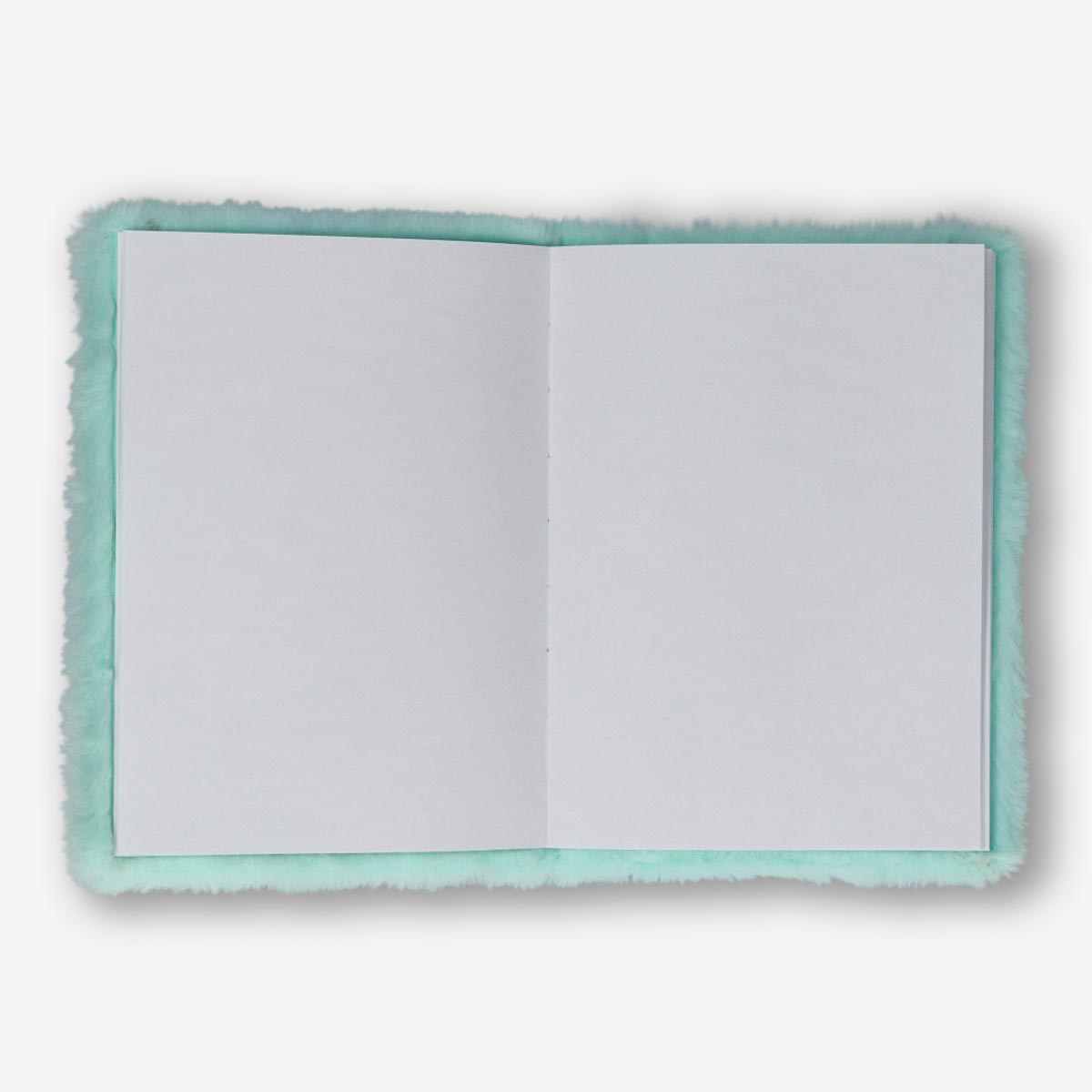 Yeşil Peluş Çizgisiz A5 Defter
