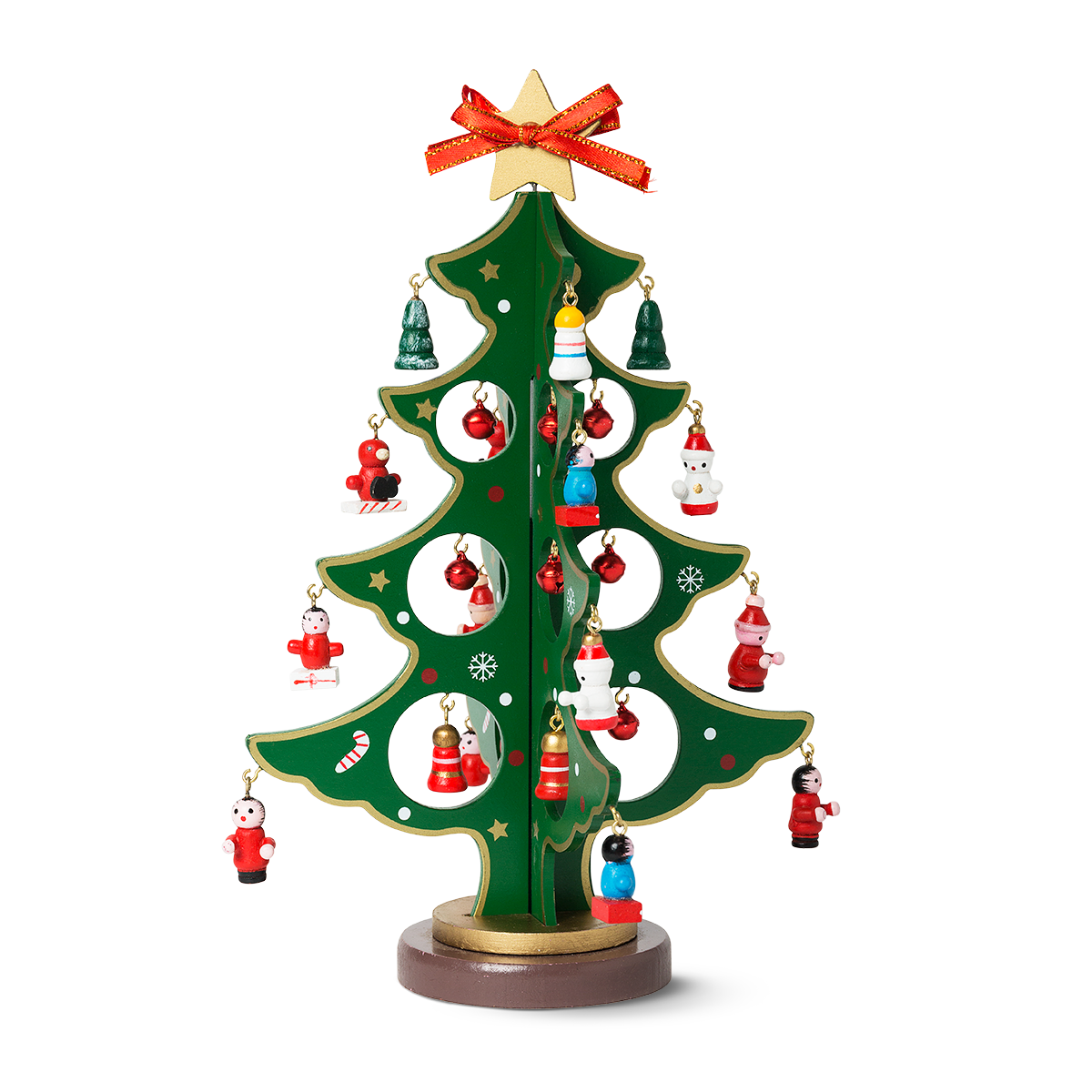 CHRISTMAS TREE 28 CM HIGH W. FIGURES