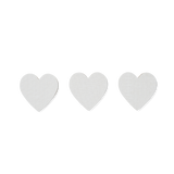 CANVAS MINI MAGNETIC 3 PCS HEART