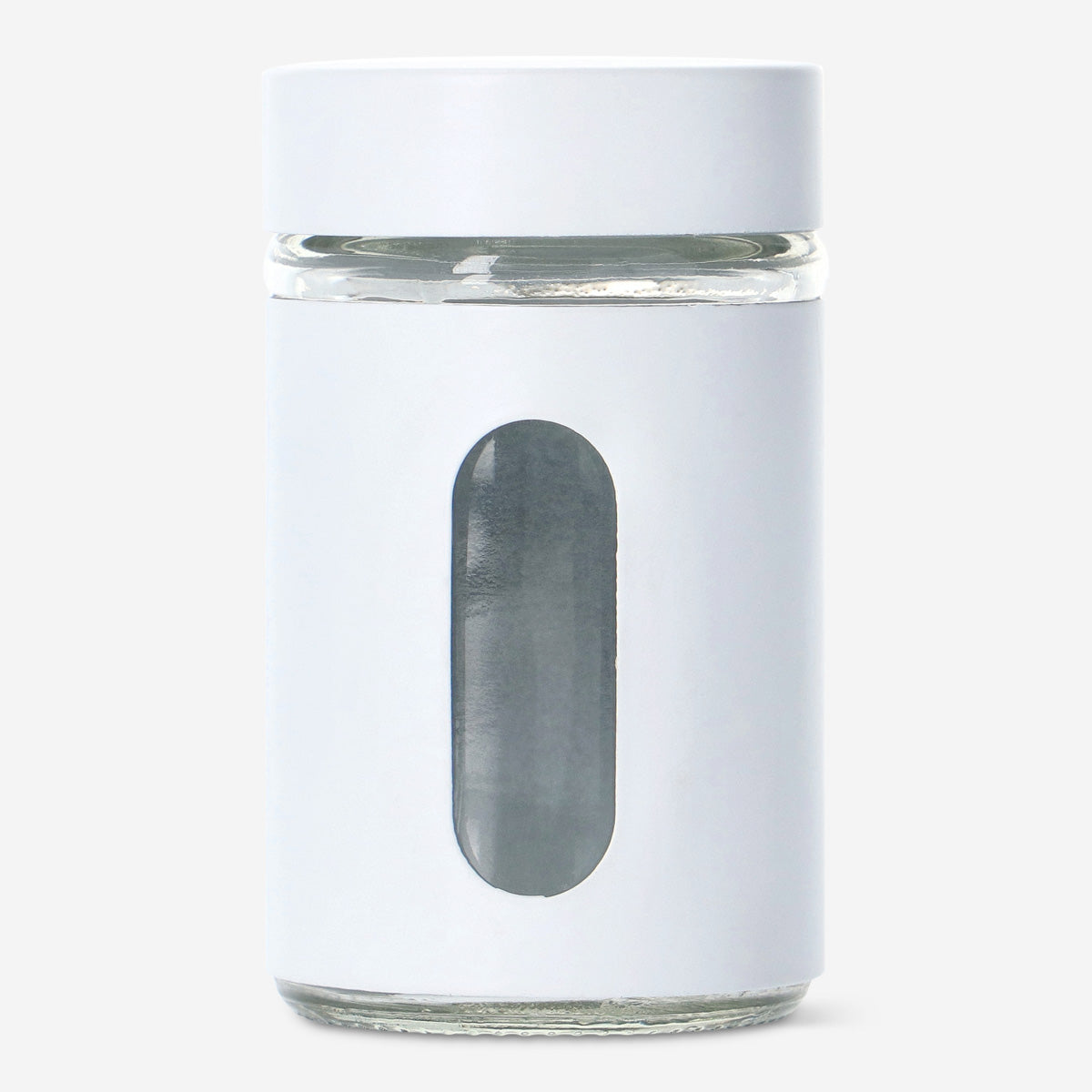 CONTAINER W. OPEN SIDE FOR SPICE W. LID W. HOLES MATTE WHITE
