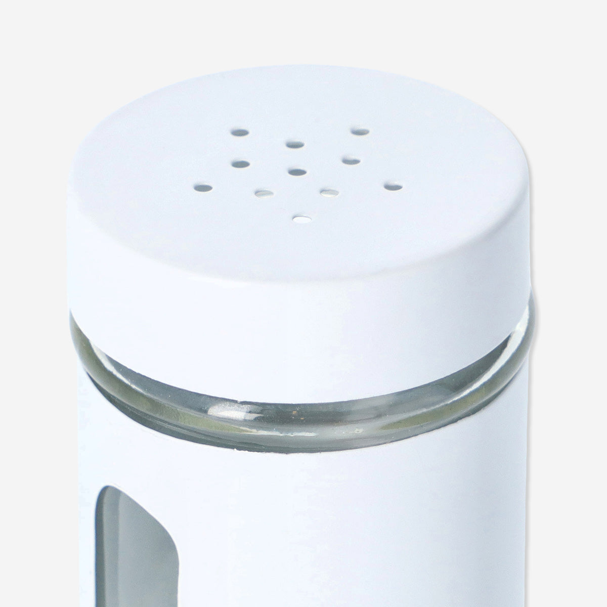 CONTAINER W. OPEN SIDE FOR SPICE W. LID W. HOLES MATTE WHITE