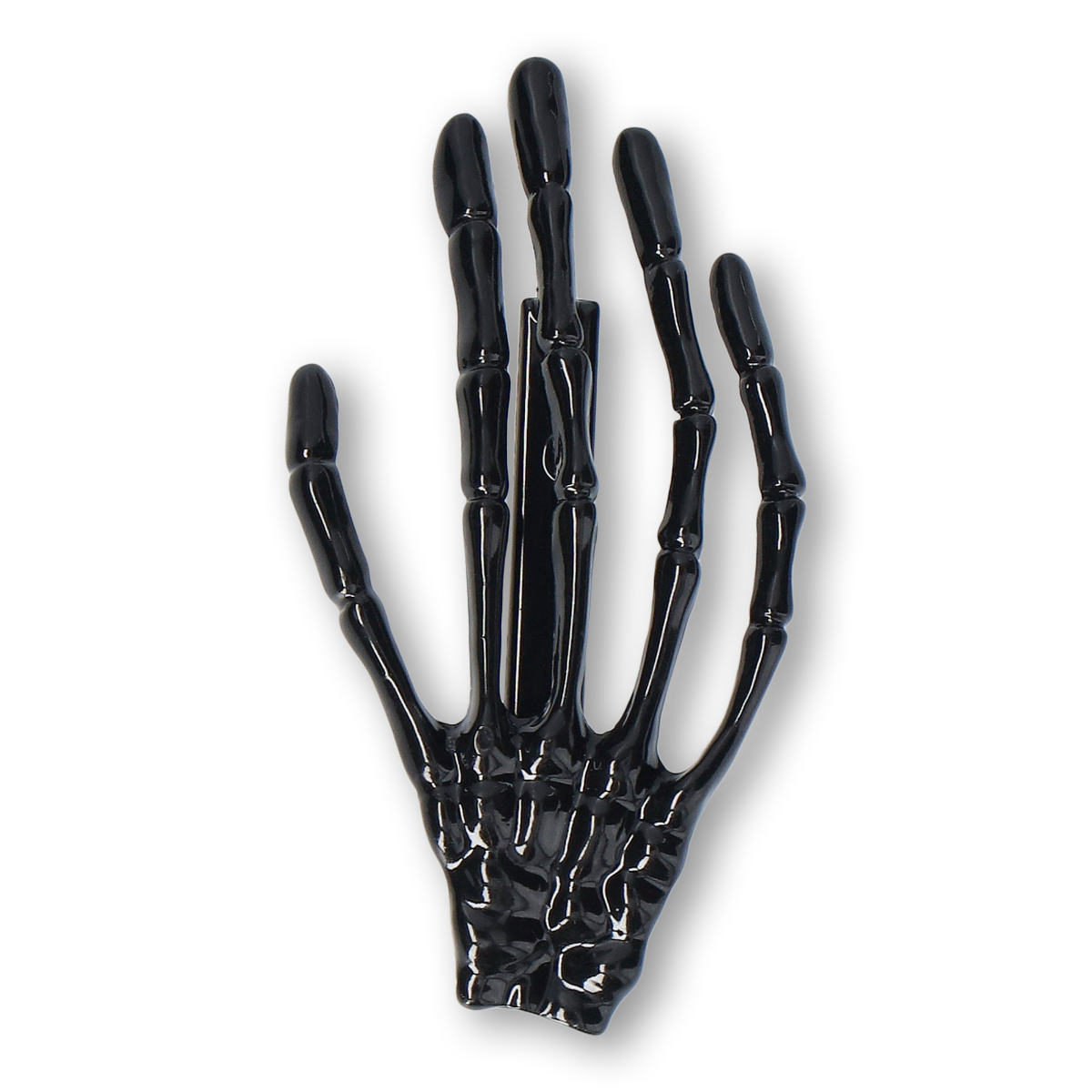 HAIR CLIP SKELETON HAND BLACK