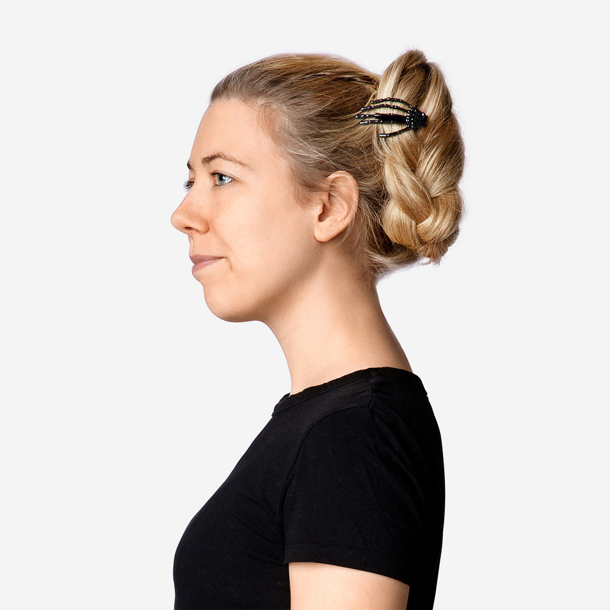 HAIR CLIP SKELETON HAND BLACK