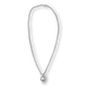 NECKLACE SKELETON HEAD SILVER H/W