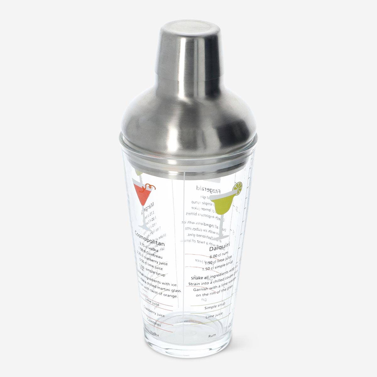SHAKER GLASS WITH RECIPES