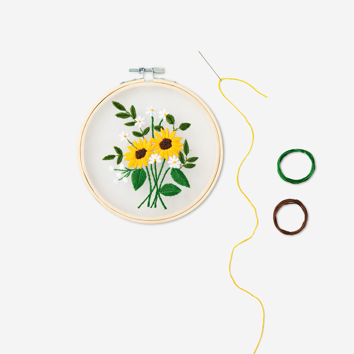 DIY KIT EMBROIDERY FLOWERS