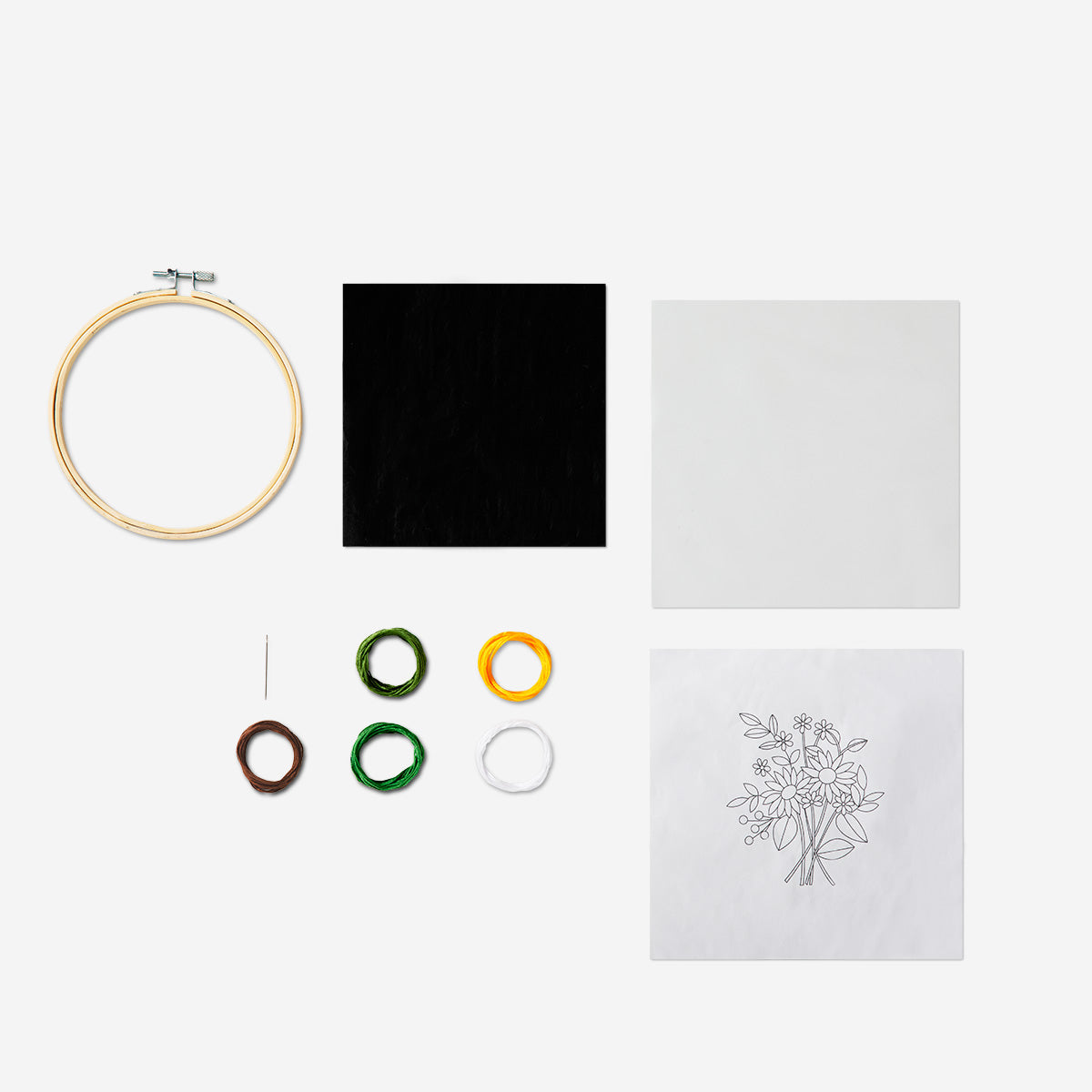 DIY KIT EMBROIDERY FLOWERS