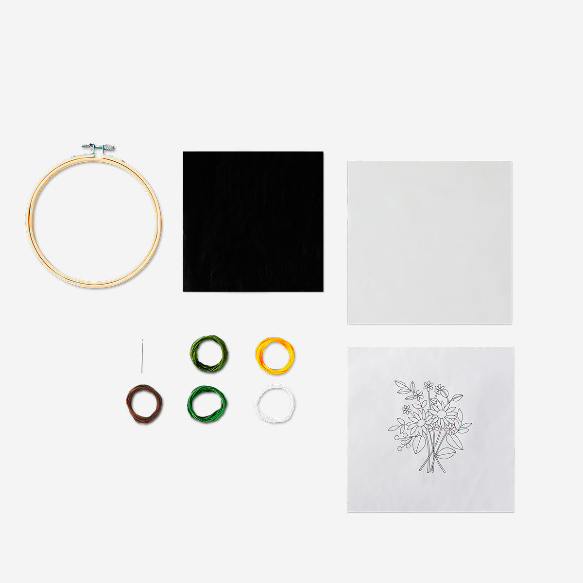 DIY KIT EMBROIDERY FLOWERS
