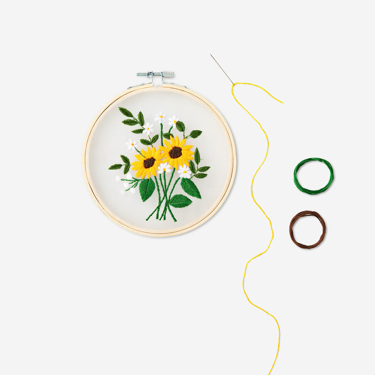 DIY KIT EMBROIDERY FLOWERS
