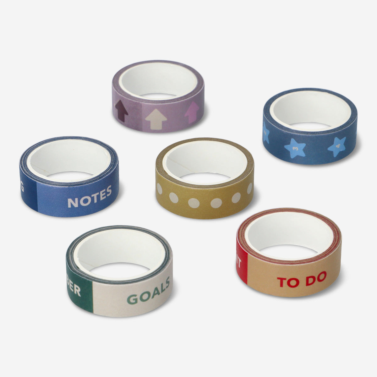 TAPES PAPER PLANNING 6PCS