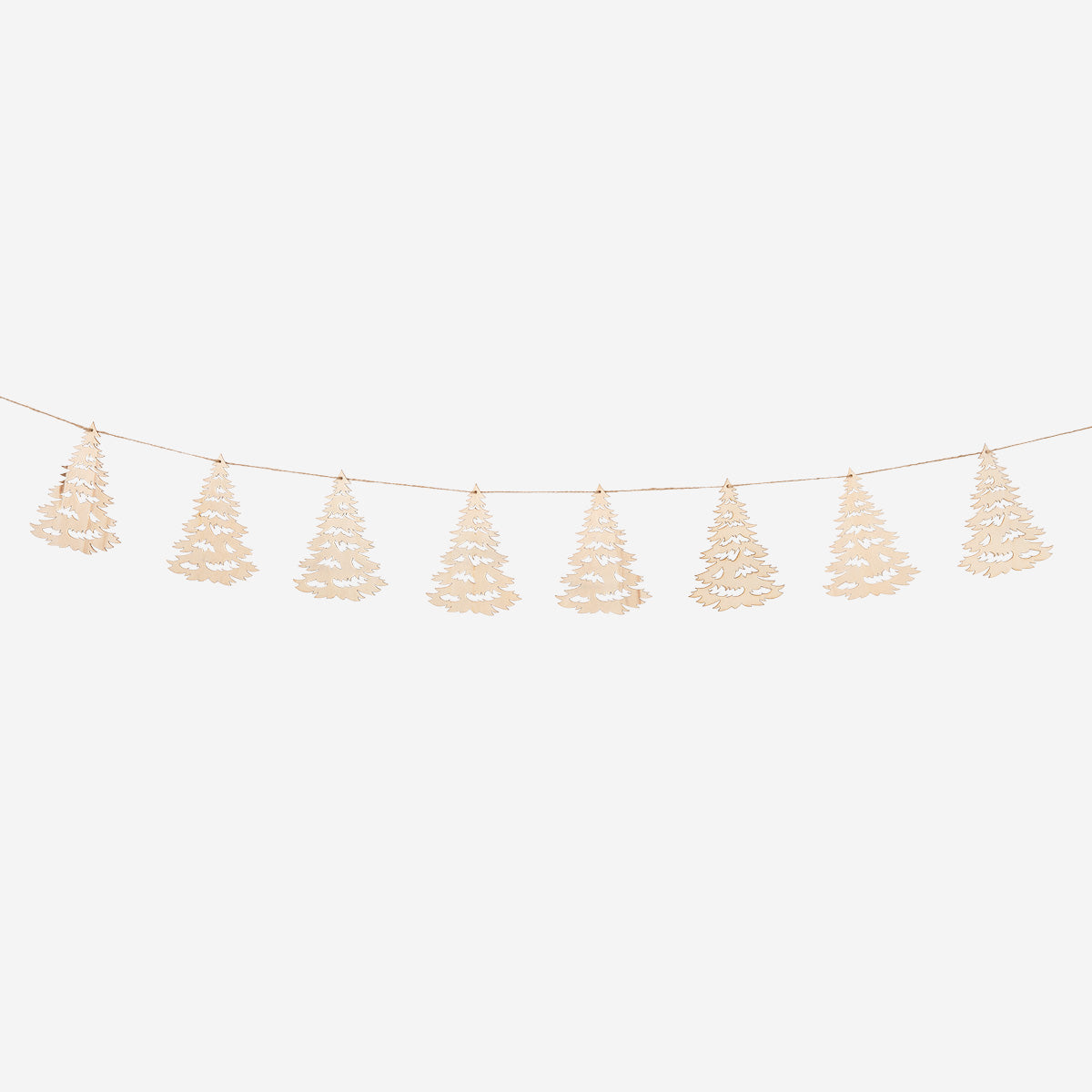 DIY WOOD TREE CARLAND DECORATION
