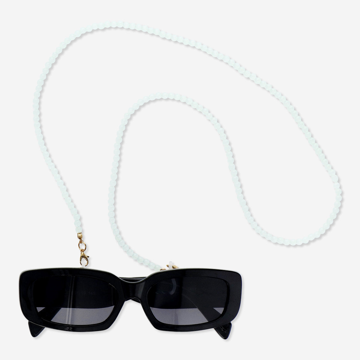 CHAIN FOR GLASSES PEARLS GREEN