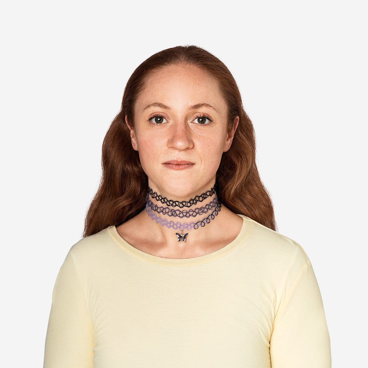 3'lü Gotik Elastik Choker Seti