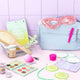 TOILETRY BAG W OVERSIZED ZIPPERS
