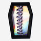 NAILS FAKE STICK-ON HOLOGRAPHIC IN COFFIN CASE 24PCS